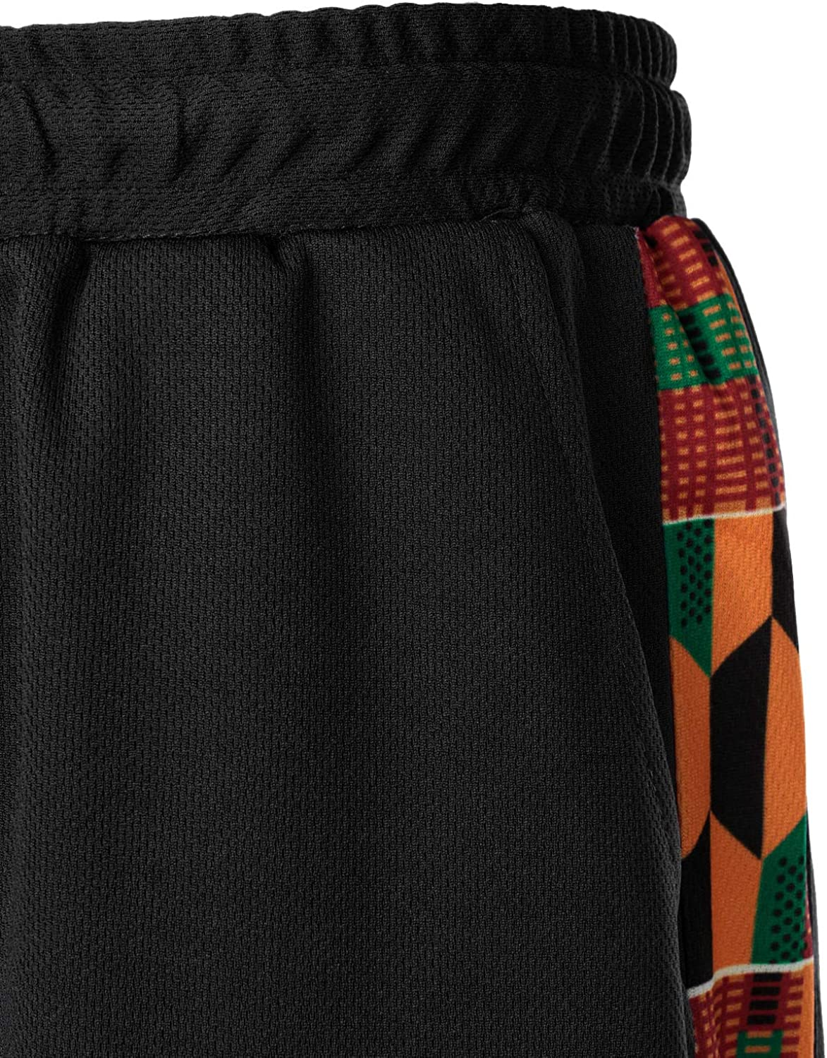 Men's Printed Colorblock T-Shirt and Shorts Set 017