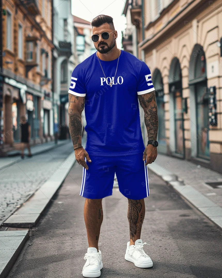Men's Simple Casual Shorts Set 481