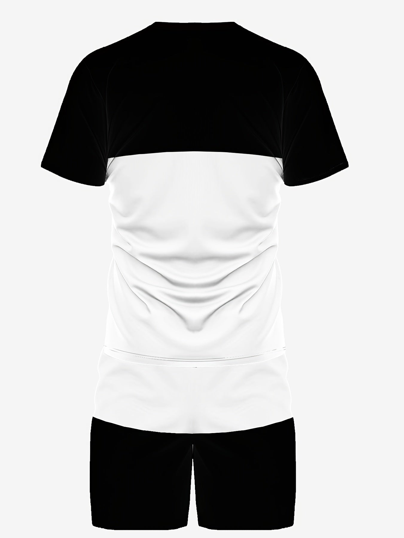 Men's Colorblock Summer Round Neck Set 103