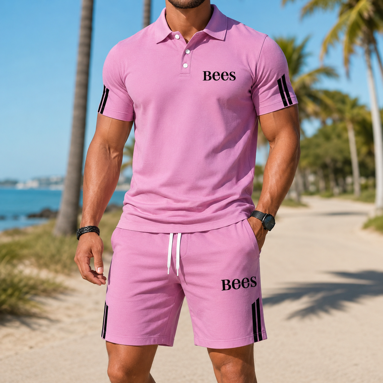 ⏰ Letzter Tag: 50% Rabatt! 🔥-Herren Sommer-Set mit Polo und Shorts