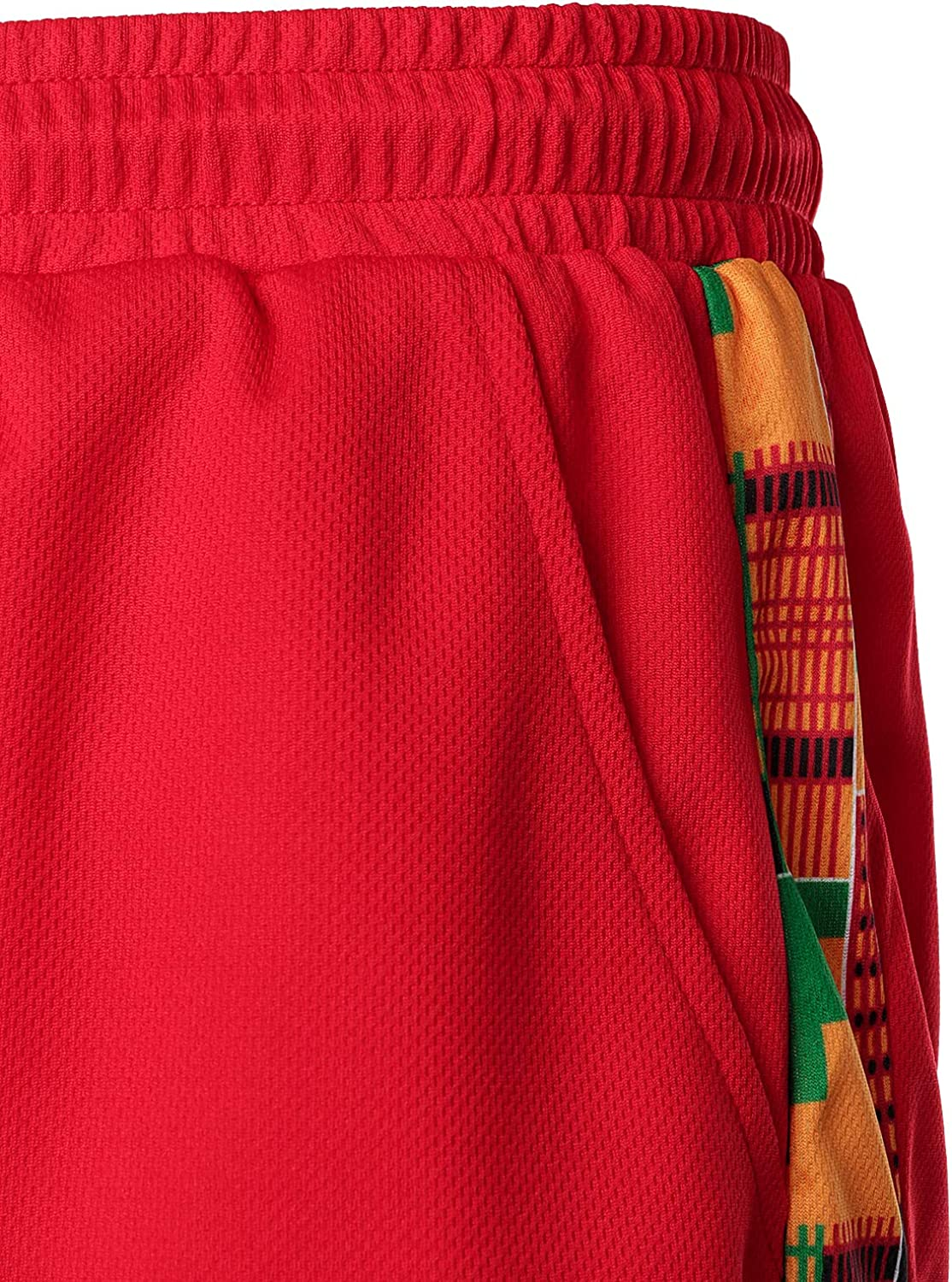Men's Printed Colorblock T-Shirt and Shorts Set 025