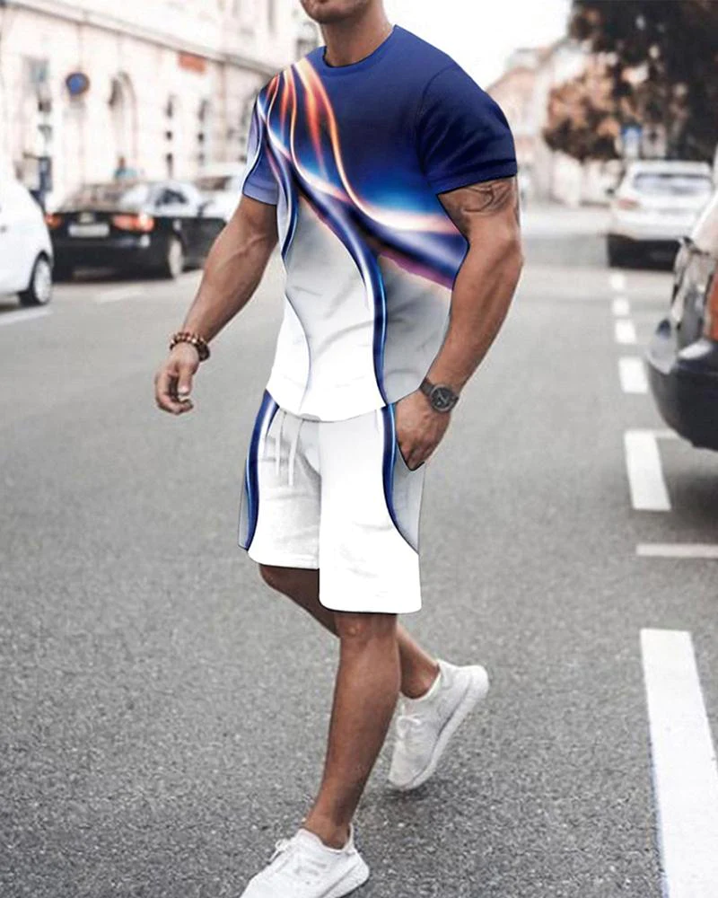 Men's Fashion Short Sleeve Suit 3 Colors