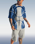 Suitmens Men's Art Print Shorts Set  021