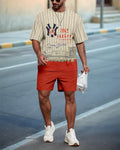 Men's New York Yankees Striped Summer Round Neck Set 116