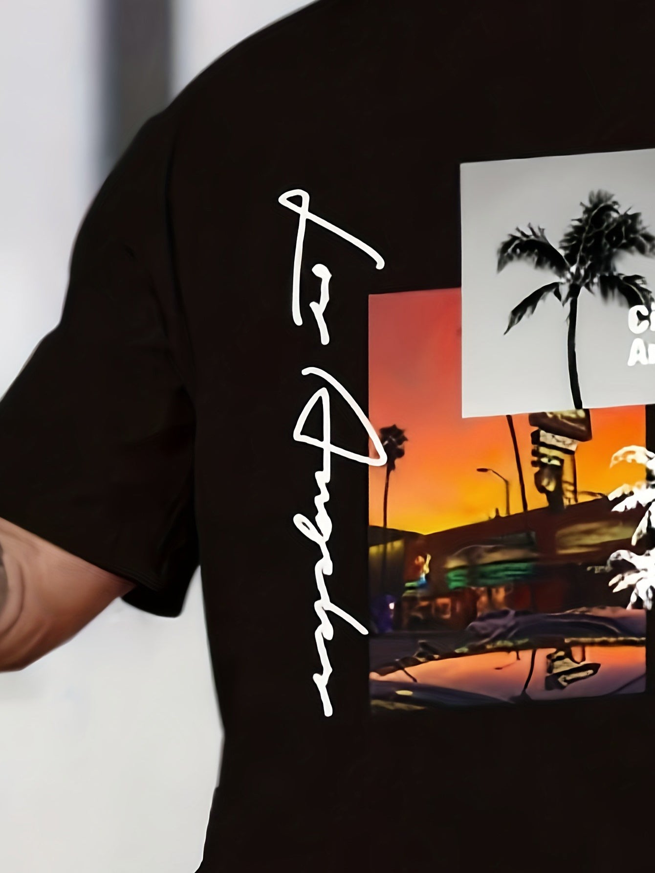 Men's Summer Vacation Round Neck Set 205