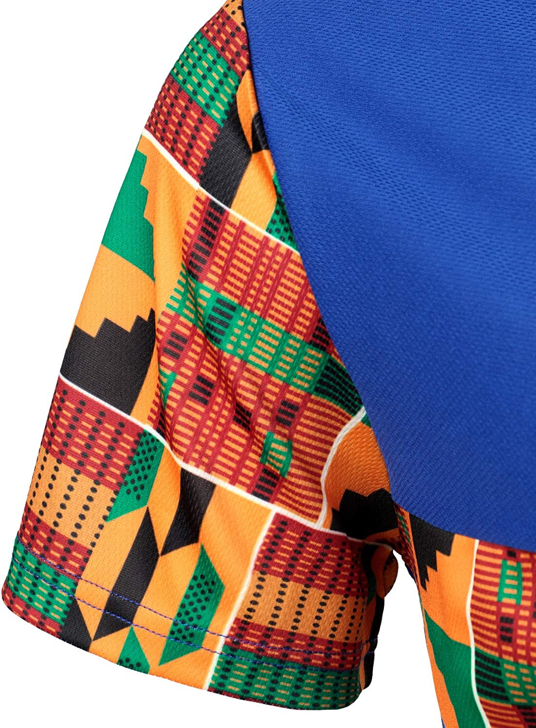 Men's Printed Colorblock T-Shirt and Shorts Set 027