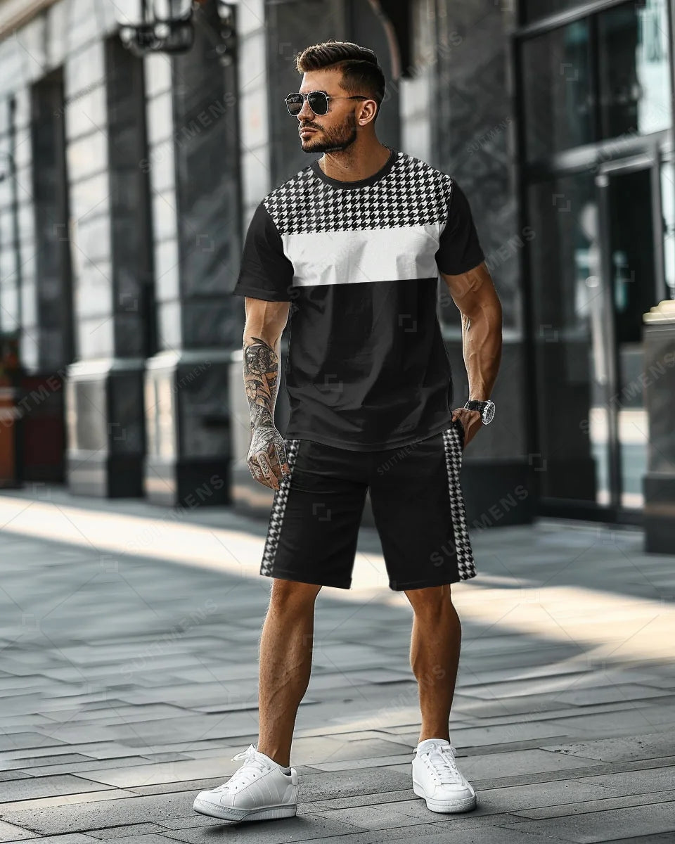 Men's Beach Vacation Casual Shorts Set 480