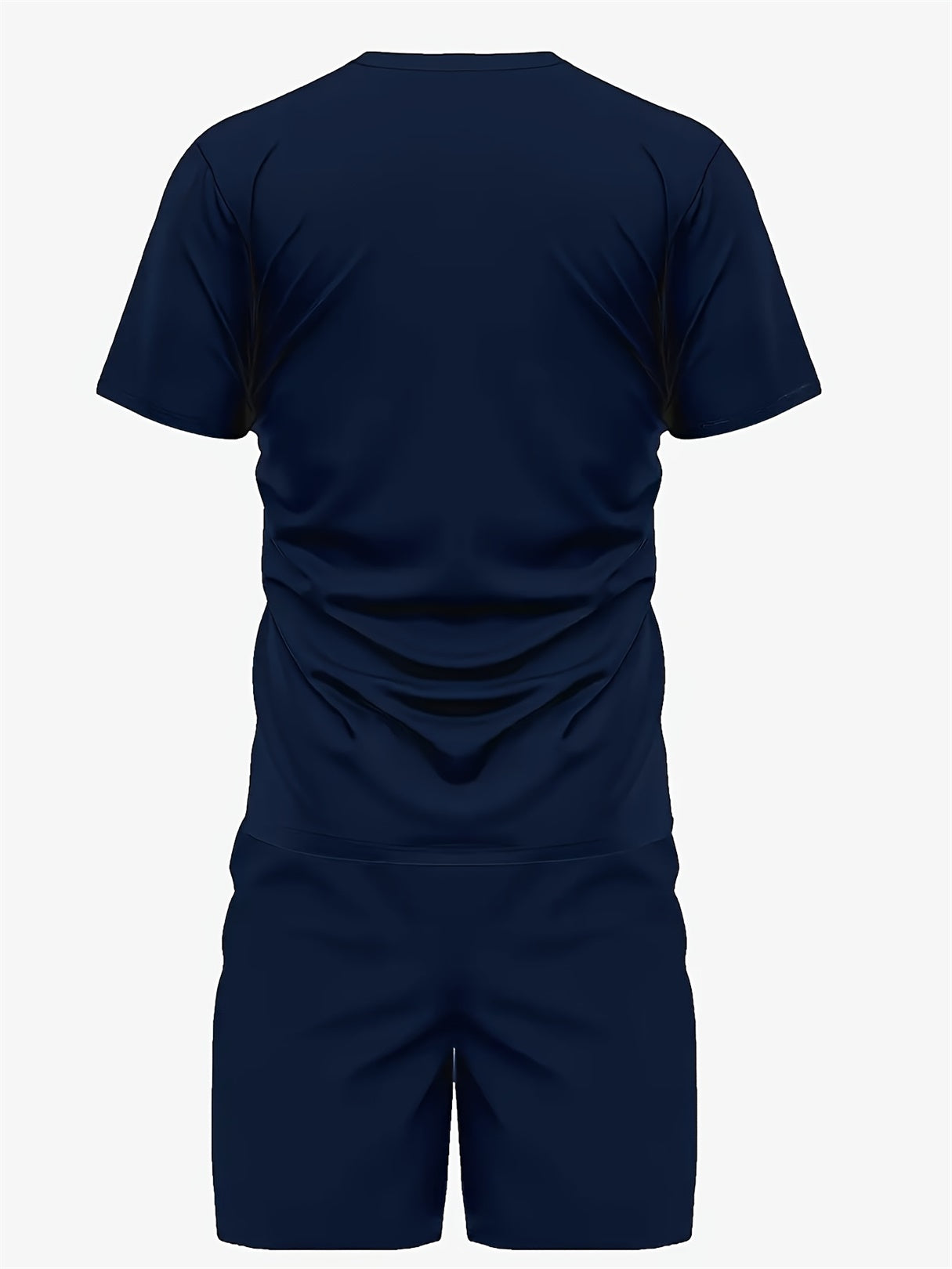 Men's Summer Letter Print Round Neck Set 267