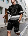 Men's Summer Sports Short Sleeve Set 001