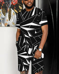 Suitmens Men's All Over Print Shorts Set 09