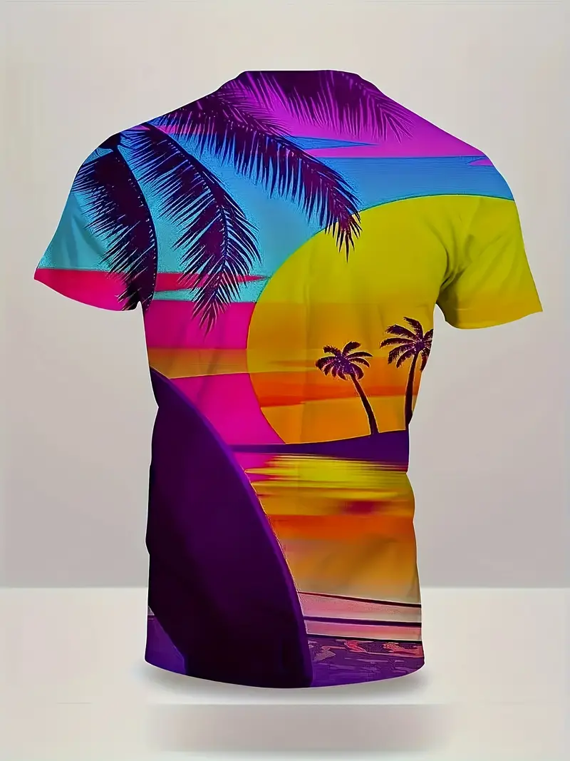 Suitmens Men's Casual Resort Printed Shorts Set 563