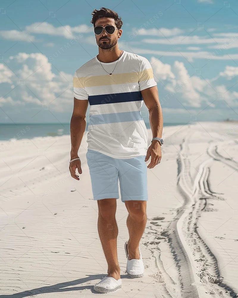 Men's Simple Casual Shorts Set 450