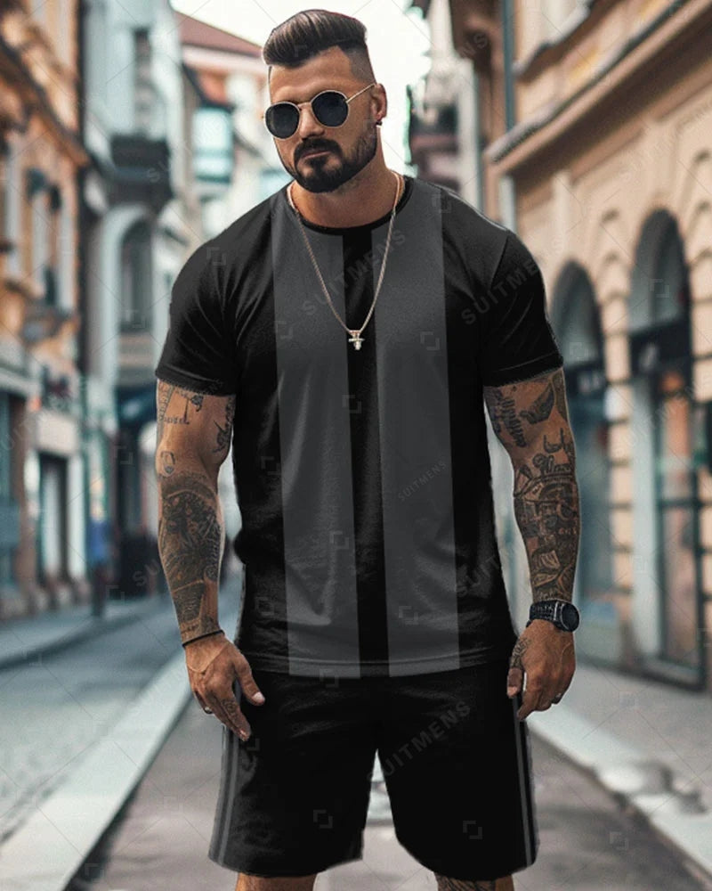 Men's Simple Casual Shorts Set 480