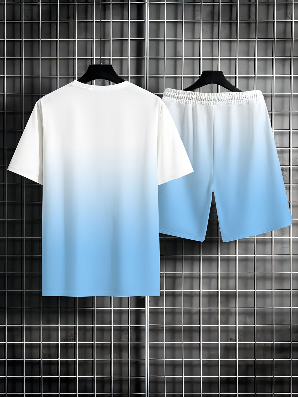 Men's Summer Vacation Round Neck Set 198