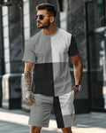 Men's Simple Casual Shorts Set 478