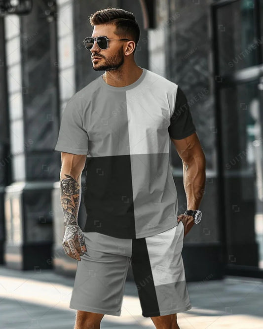 Men's Simple Casual Shorts Set 478