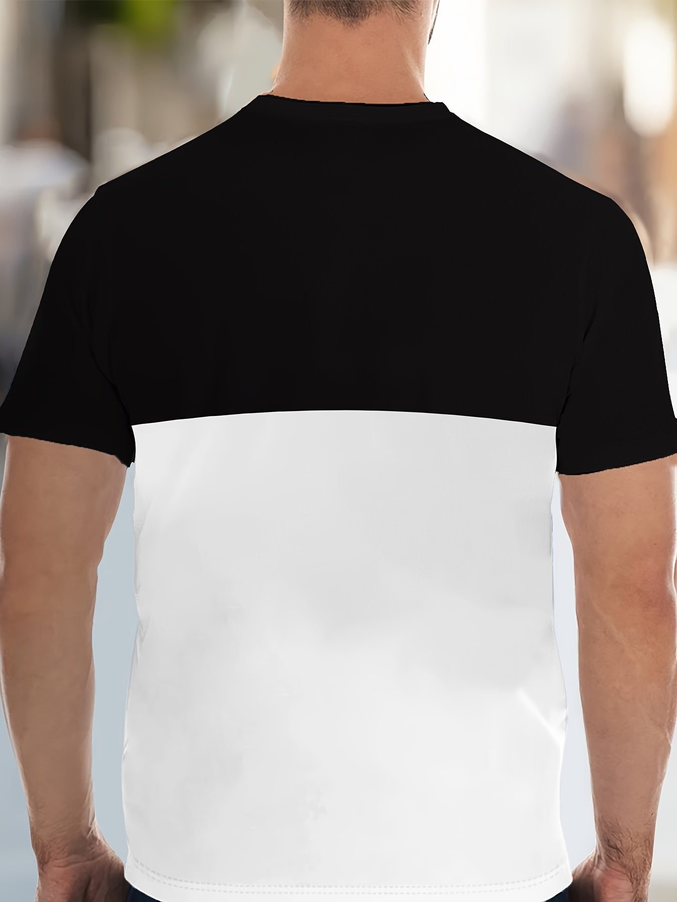 Men's Colorblock Summer Round Neck Set 103