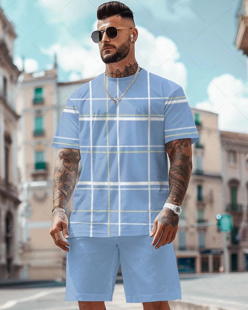Men's Simple Casual Shorts Set 479
