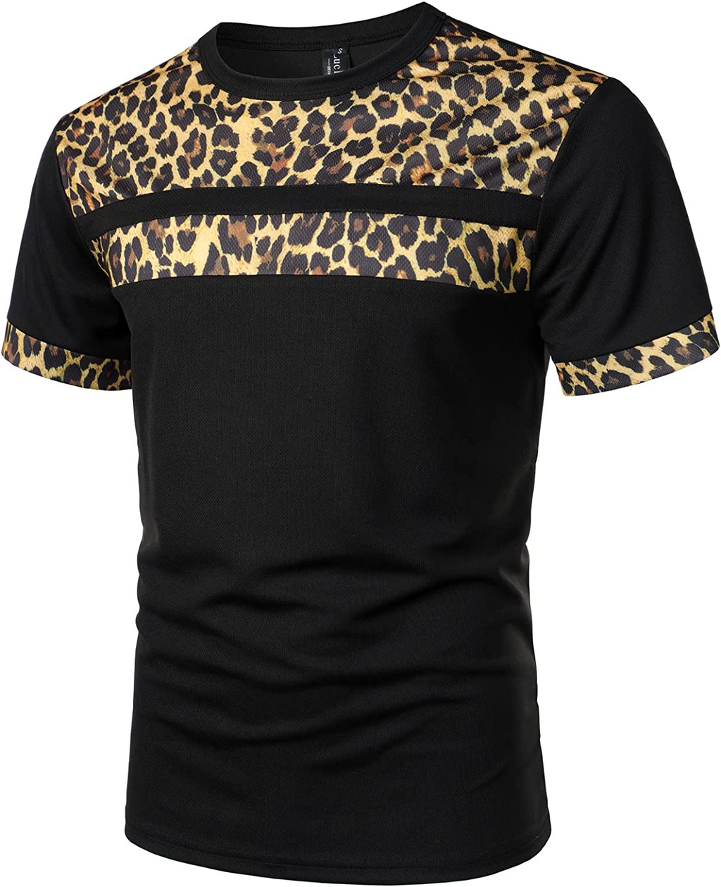 Men's Printed Colorblock T-Shirt and Shorts Set 018