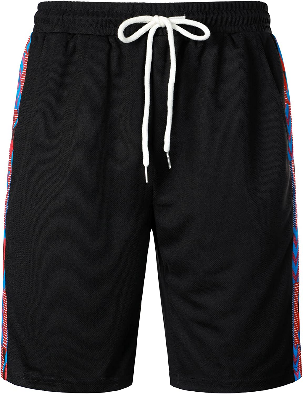 Men's Printed Colorblock T-Shirt and Shorts Set 019