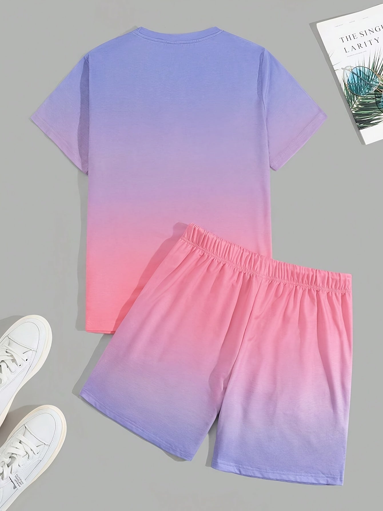 Men's Summer Vacation Round Neck Set 199
