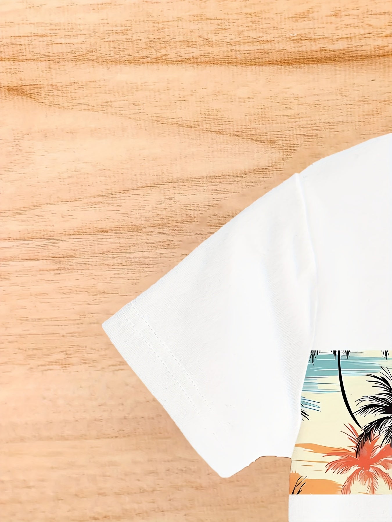 Men's Holiday Summer Round Neck Set 124
