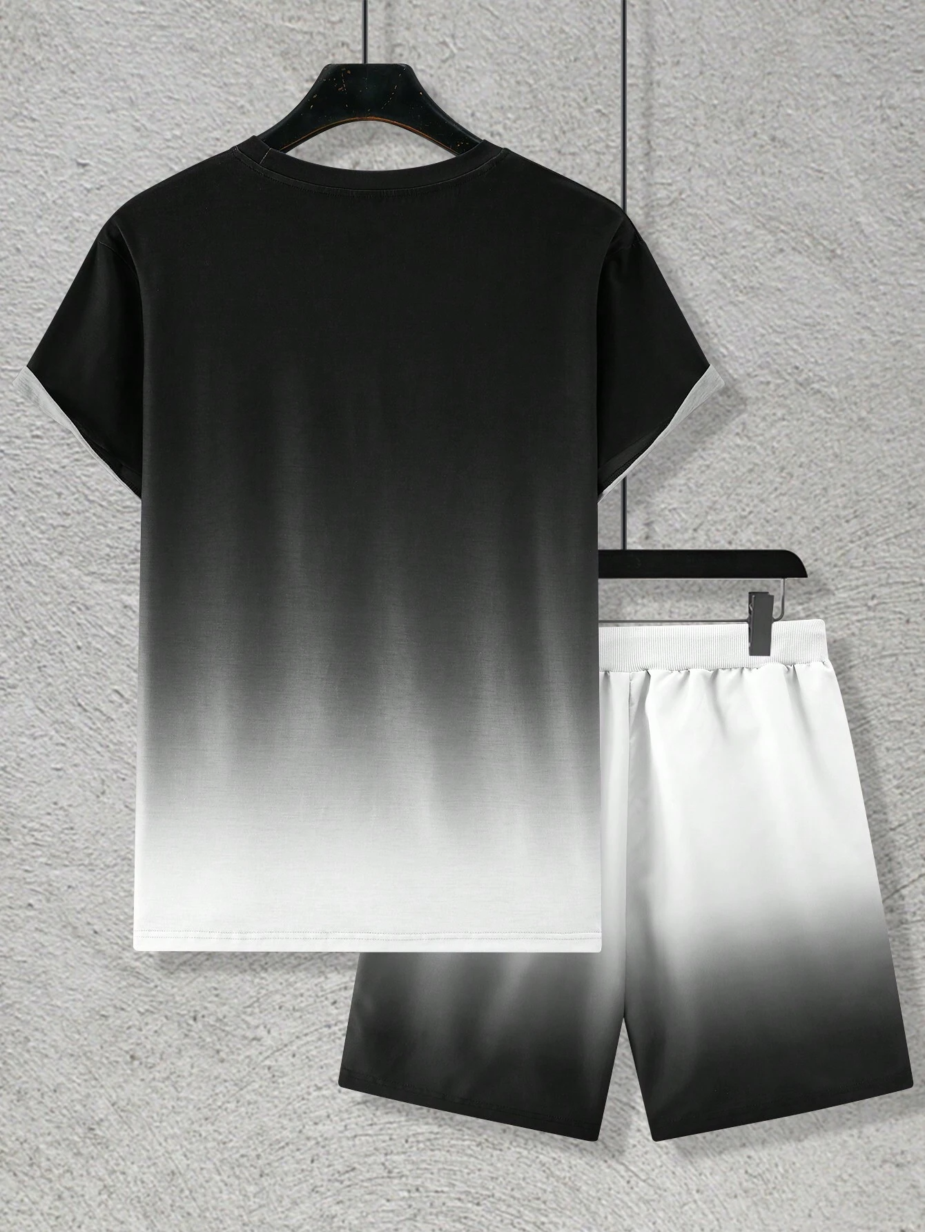 Men's Color Matching Casual Shorts Set 418