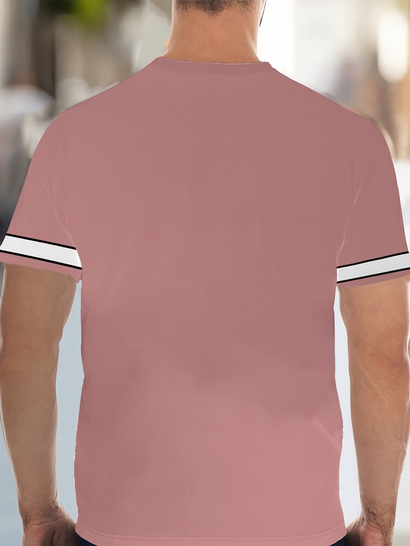 Men's Colorblock Summer Round Neck Set 104
