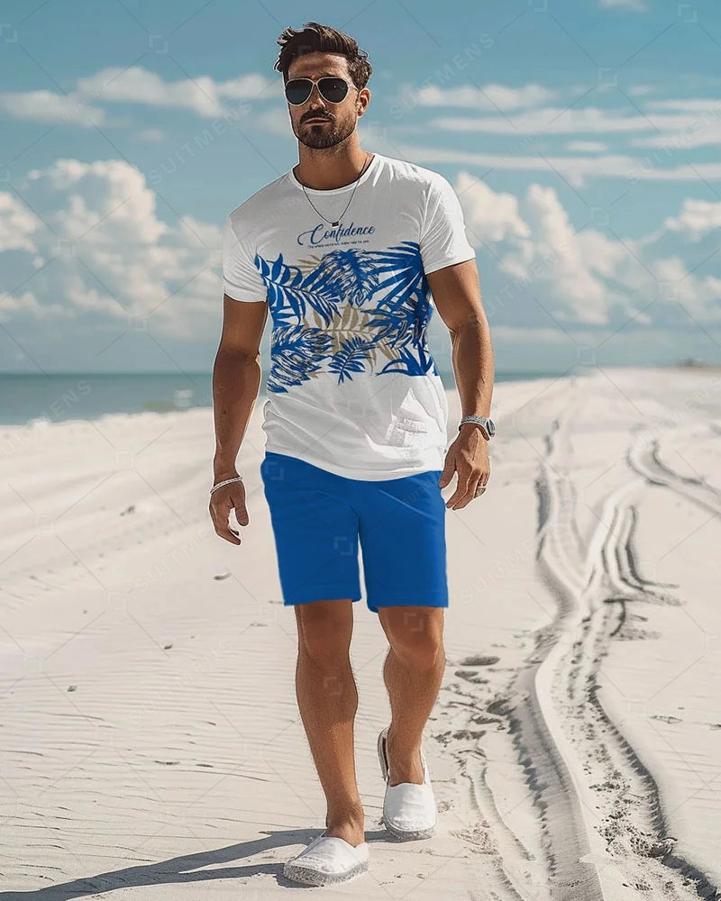 Men's Simple Casual Shorts Set 475
