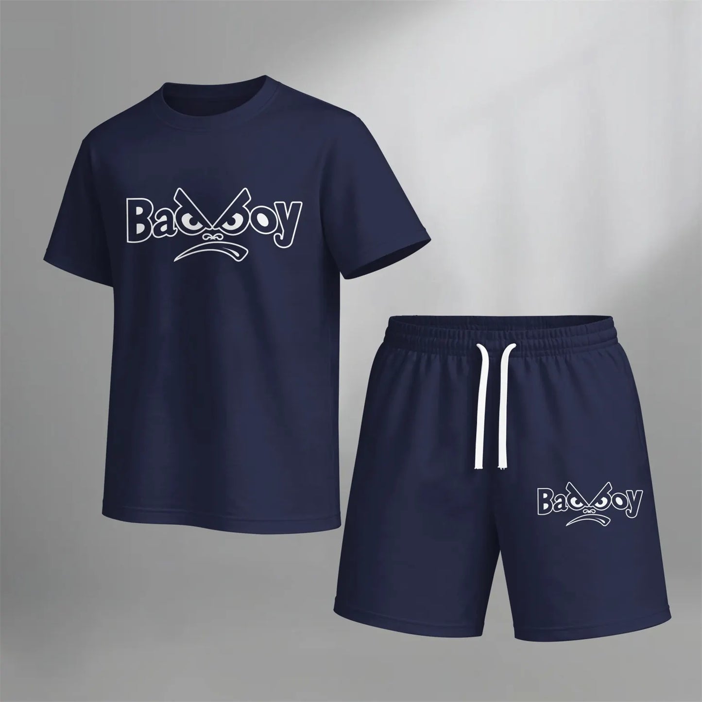 Men’s Summer 2 Piece Set, Short Sleeve T Shirt and Drawstring Shorts Matching Outfit, Lightweight Breathable Casual Set for Beach, Vacation, Gym, Travel, Running, and Daily Wear