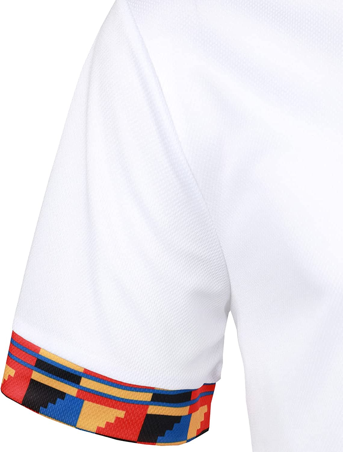 Men's Printed Colorblock T-Shirt and Shorts Set 014