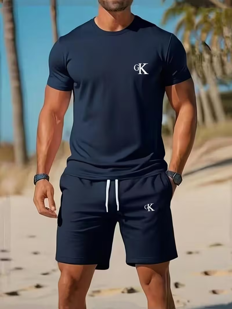 ⏰ Letzter Tag: 50% Rabatt! 🔥-Herren Sommer Set T-Shirt und Shorts