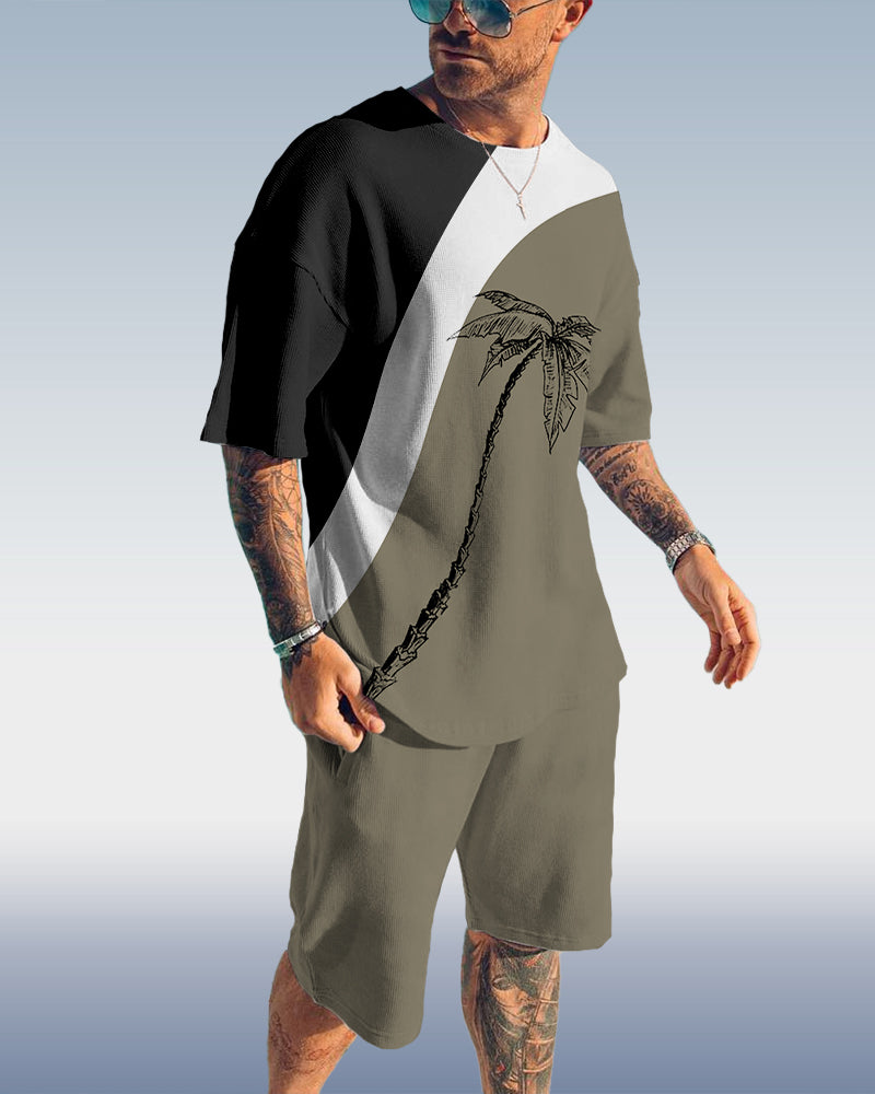 Suitmens Men's Coco Print Shorts Set