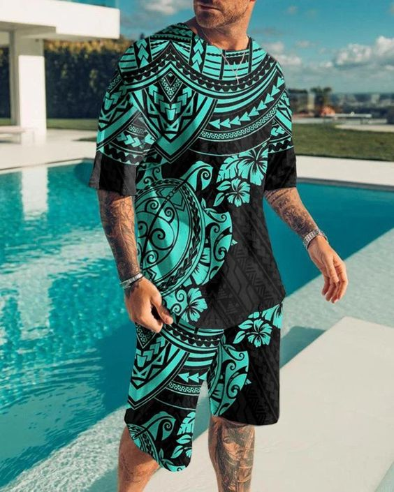 Suitmens Men's Vintage Ocean Shorts Suit