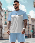 Men's Simple Casual Shorts Set 476