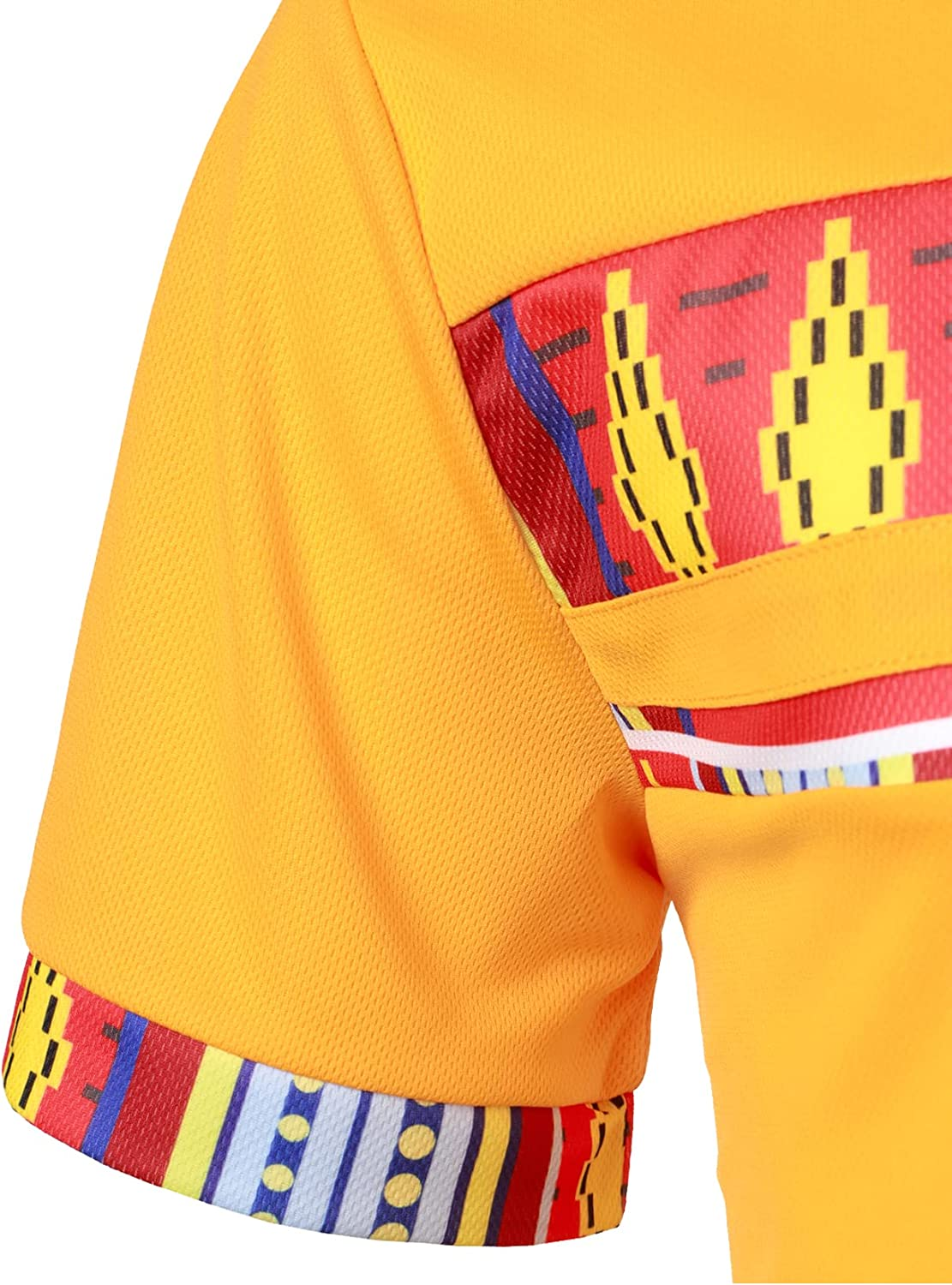Men's Printed Colorblock T-Shirt and Shorts Set 010