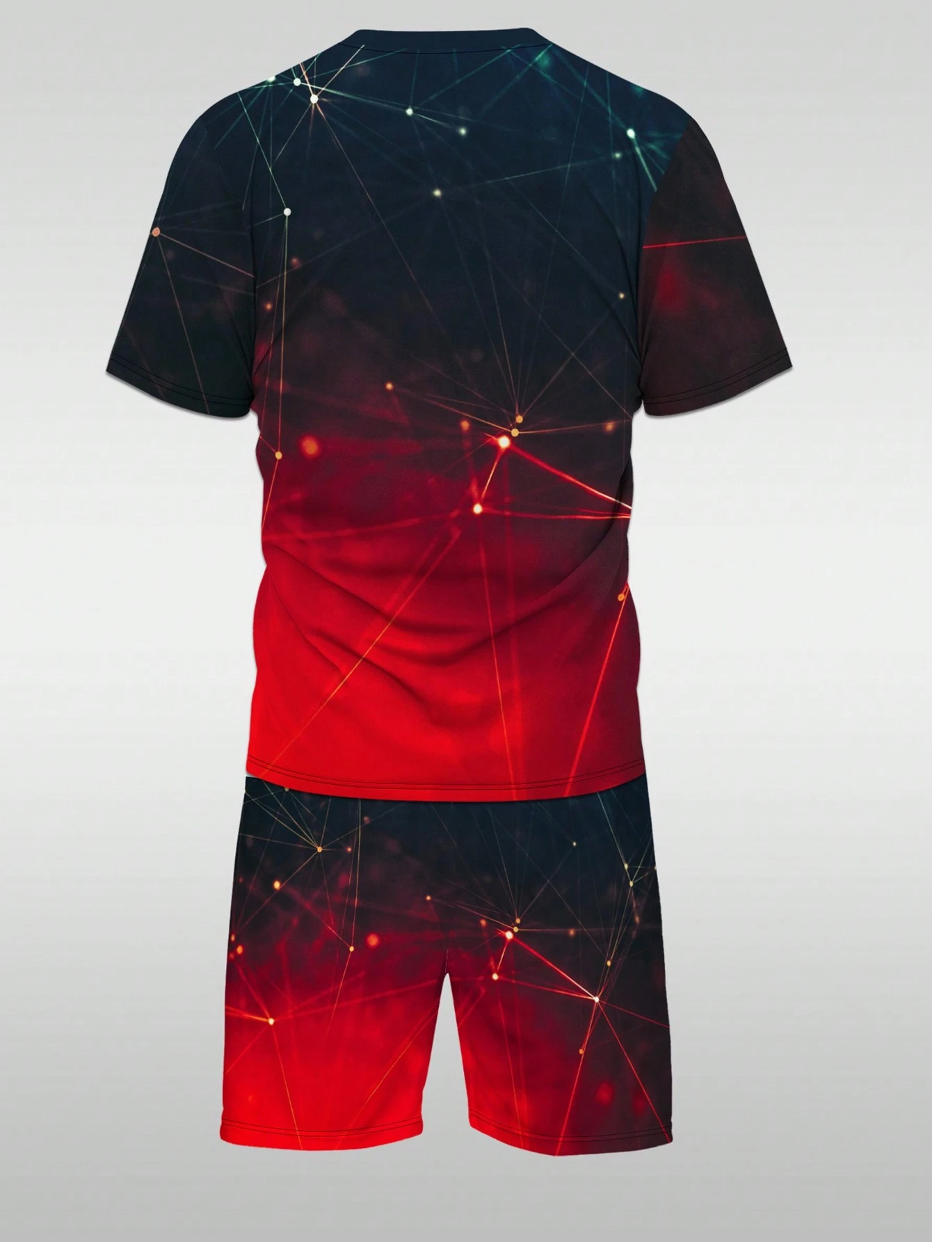 Men's Color Matching Casual Shorts Set 420