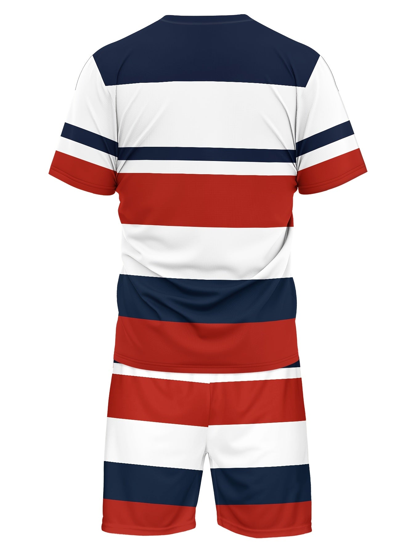 Men's Gradient Summer Round Neck Set 135