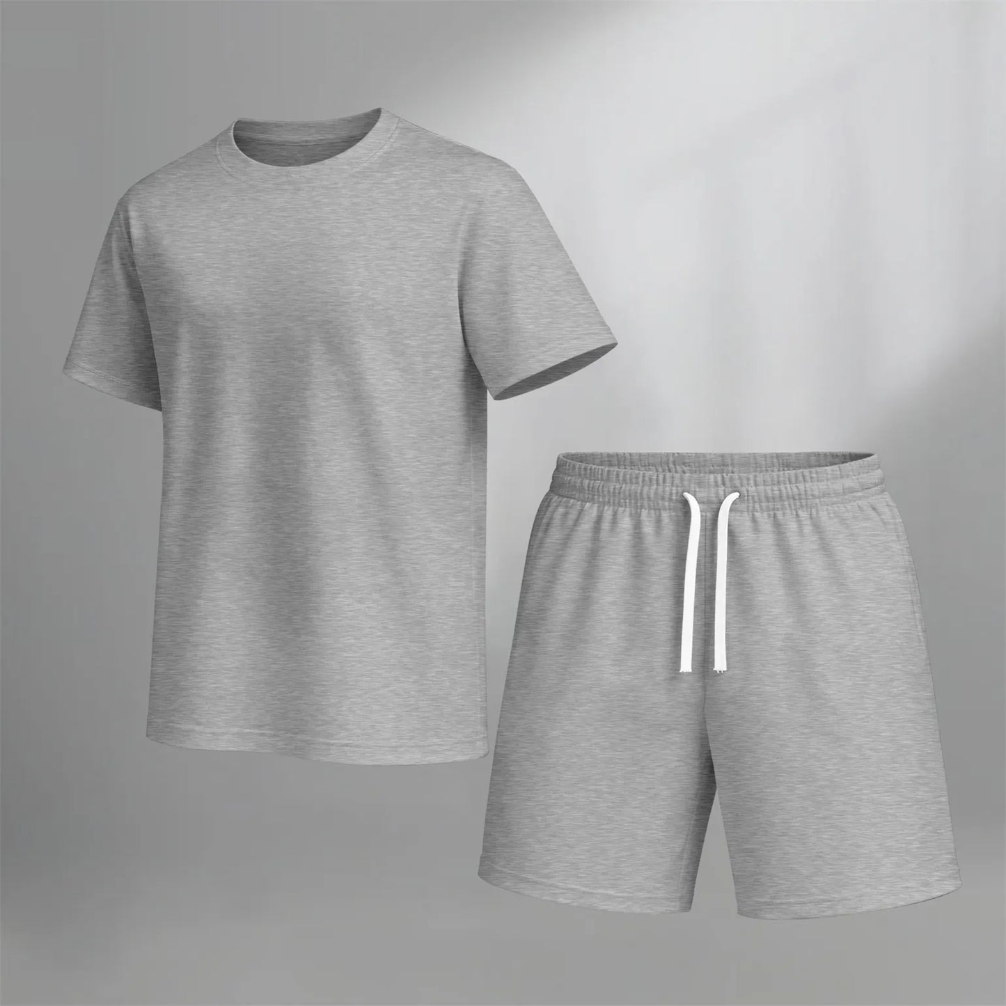Men's Casual T-Shirt & Shorts Set, Lightweight Relaxed Fit, Comfortable and Stylish Summer Outfit, Perfect for Everyday Wear and Active Lifestyles
