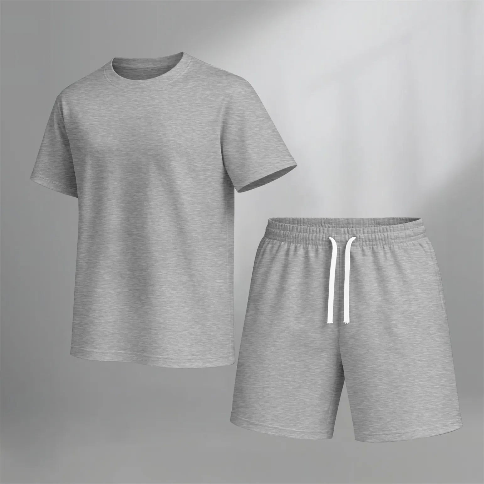 Men's Casual T-Shirt & Shorts Set, Lightweight Relaxed Fit, Comfortable and Stylish Summer Outfit, Perfect for Everyday Wear and Active Lifestyles