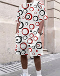 Men's Summer Art Print Round Neck Set 291
