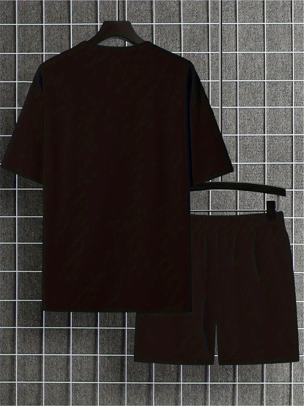 Men's Summer Personalized Printed Round Neck Set 262