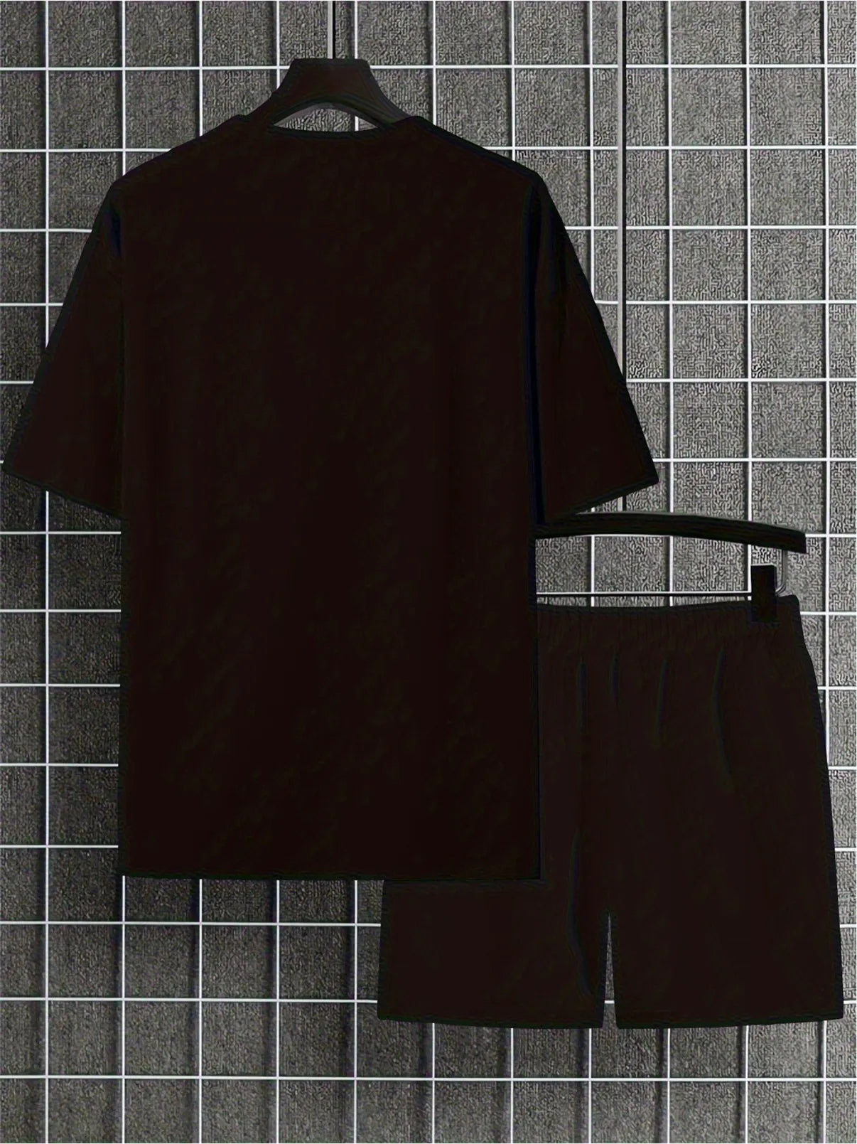 Men's Summer Personalized Printed Round Neck Set 262