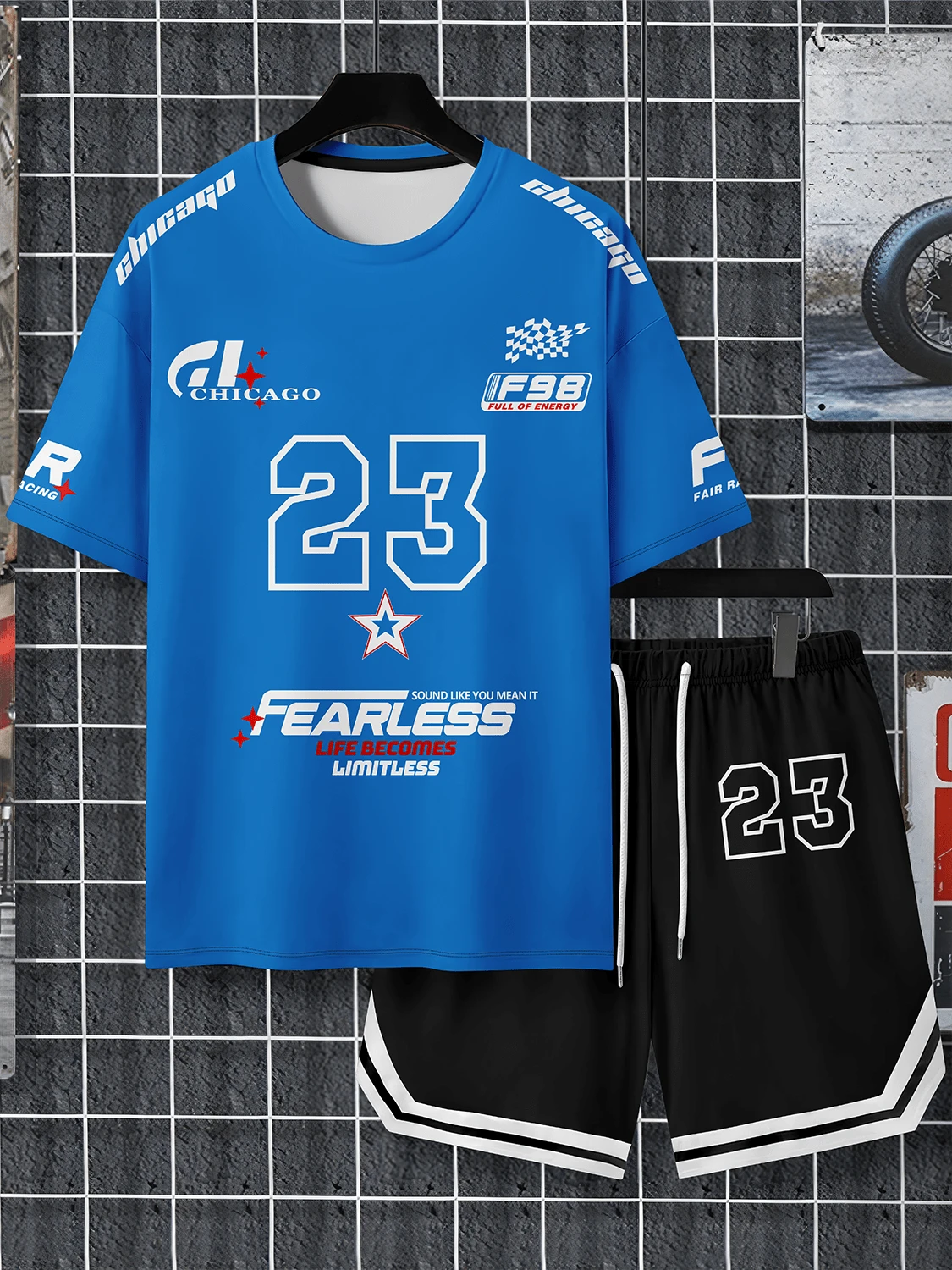 Men's Summer Sports Short Sleeve Set 006