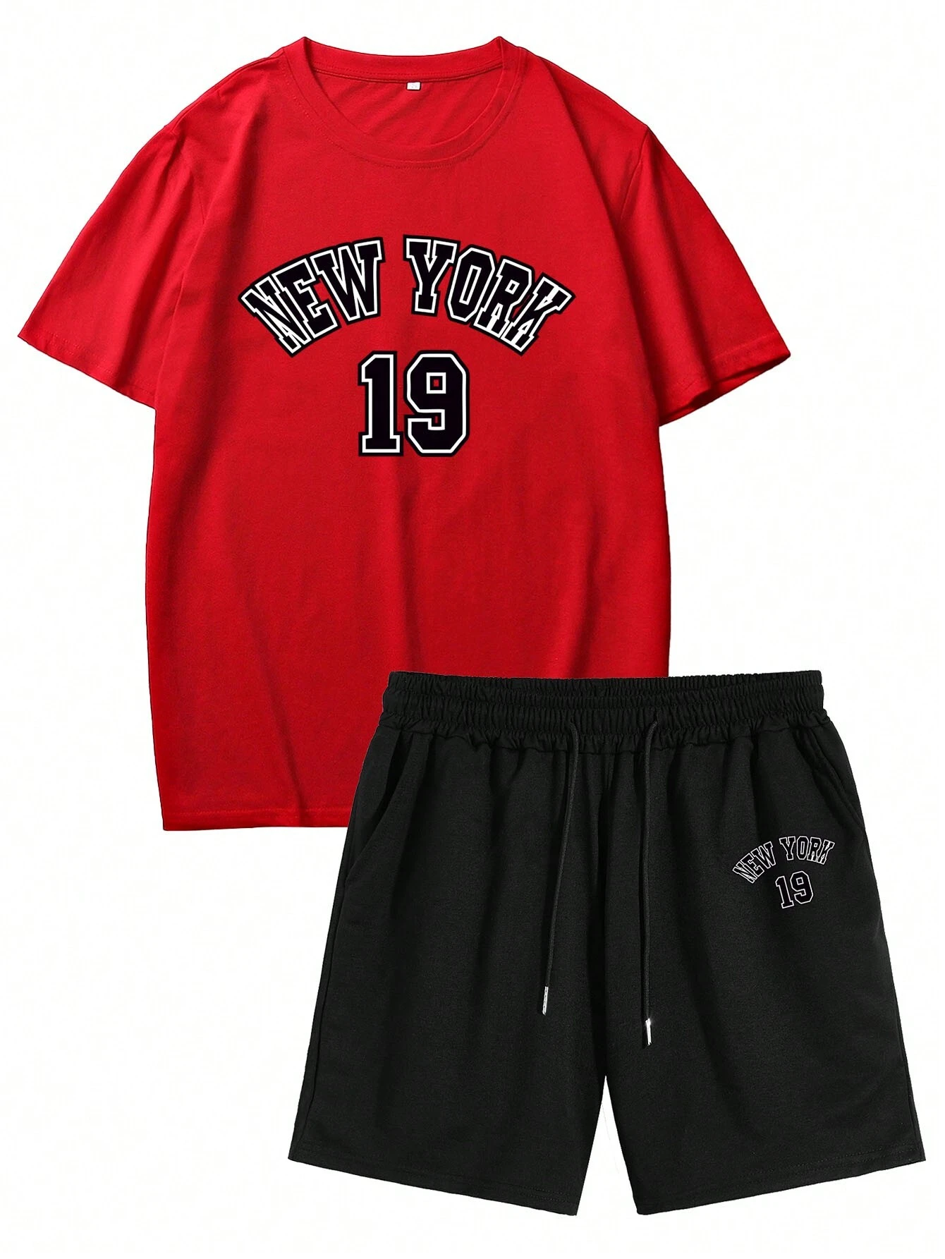 Men's Classic Casual Printed Shorts Set 502