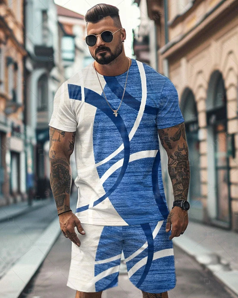 Men's Simple Casual Shorts Set 466