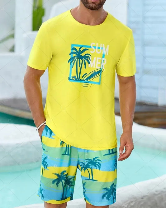 Men's Holiday Casual Shorts Set 439
