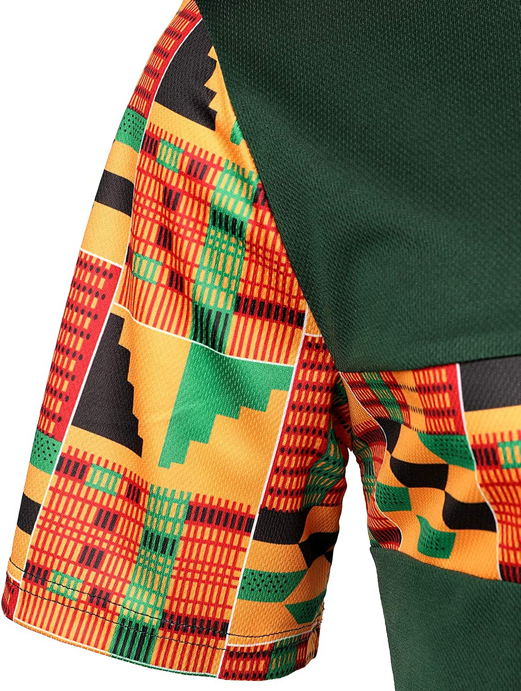 Men's Printed Colorblock T-Shirt and Shorts Set 016