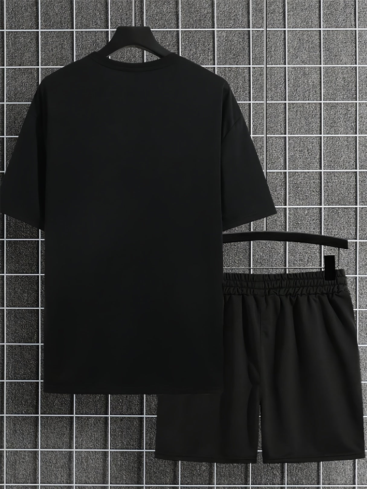 Men's Summer Simple Printed Round Neck Set 257