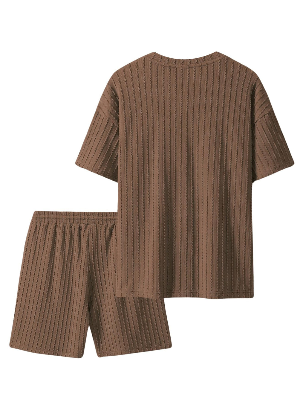 Men's casual gorgeous textured printed shorts set 559